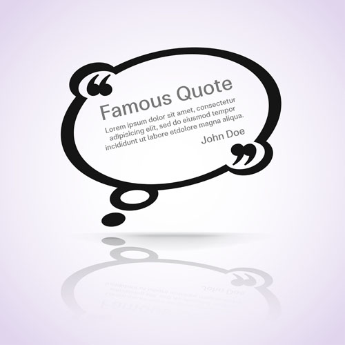 Text frames for quote vector 18