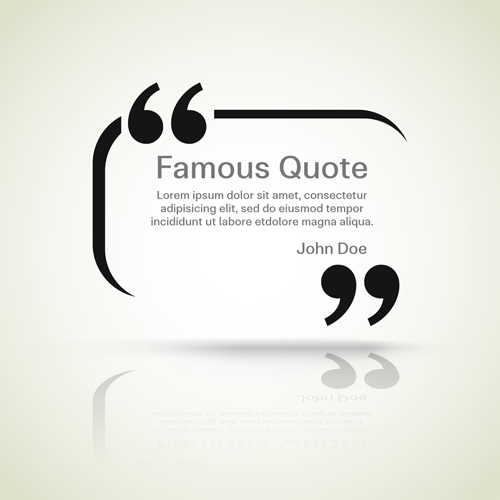 Text frames for quote vector 21