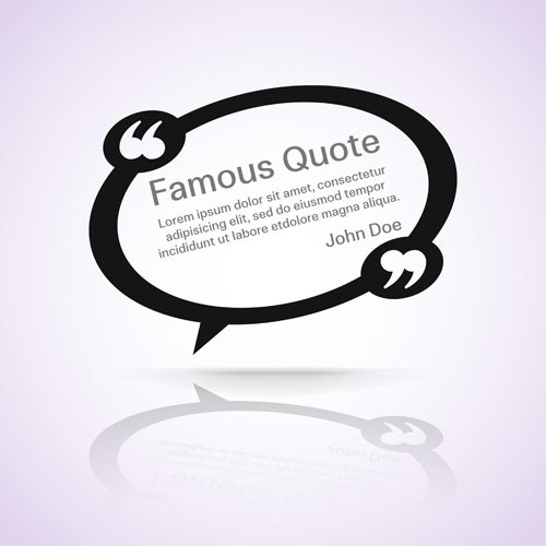 Text frames for quote vector 22