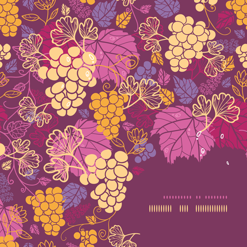 Vintage grape hand drawn background vectors 03 Vintage grape hand drawn background vectors 03