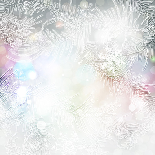 Beautiful snowflake blurs christmas background vector 06 Beautiful snowflake blurs christmas background vector 06