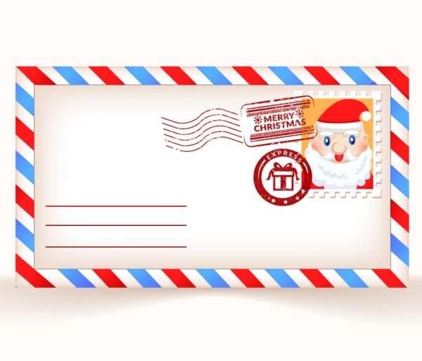 Cartoon Santa Claus Postcards Vector Cartoon Santa Claus Postcards Vector