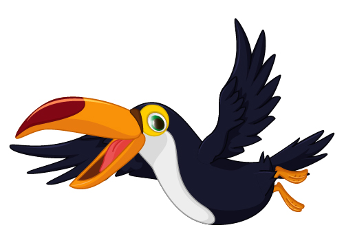 Cartoon toucan bird vector 04 Cartoon toucan bird vector 04