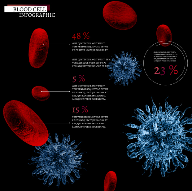 Creative blood cell infographic design vector 05 Creative blood cell infographic design vector 05