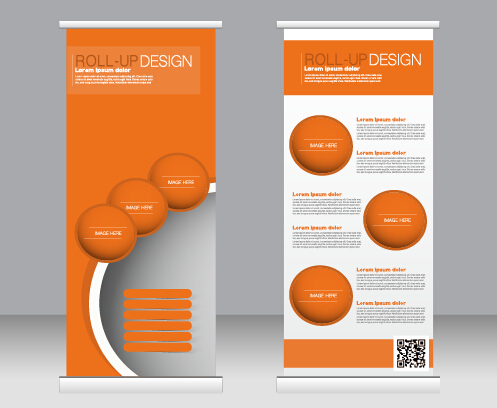 Exhibition advertising vertical banner vectors set 20 Exhibition advertising vertical banner vectors set 20