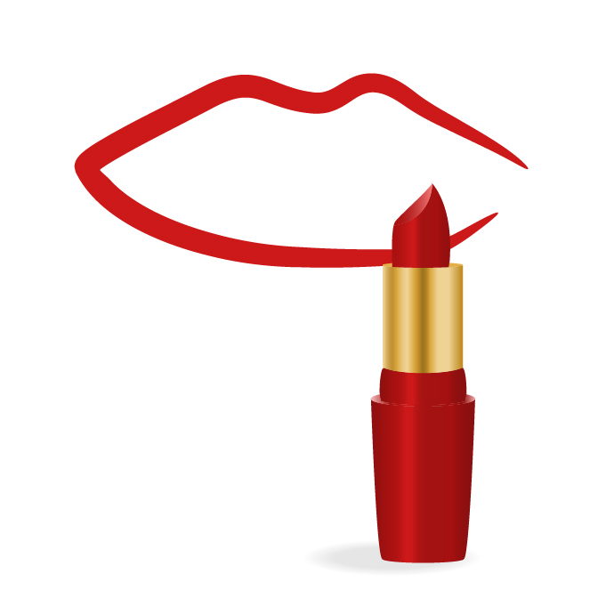 Lips with lipstick vector Lips with lipstick vector