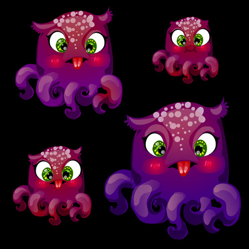 octopus character catoon  