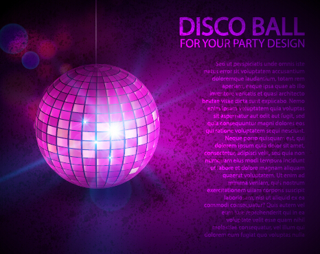 Rainbow disco ball background vector material Rainbow disco ball background vector material