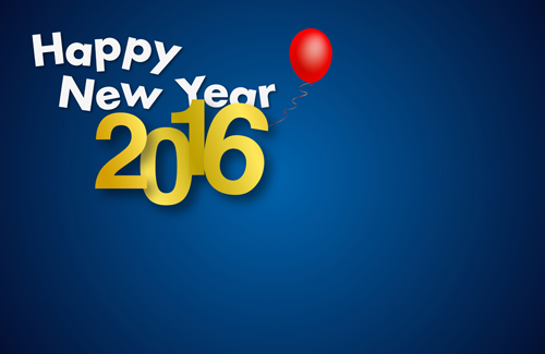 Simple 2016 new year inscription design vector 07 Simple 2016 new year inscription design vector 07