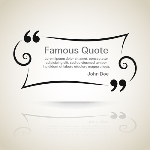 Text frames for quote vector 13