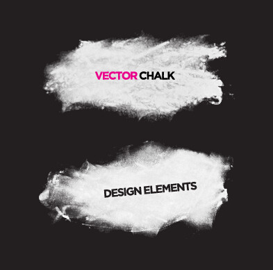 Vector chalk banner material Vector chalk banner material