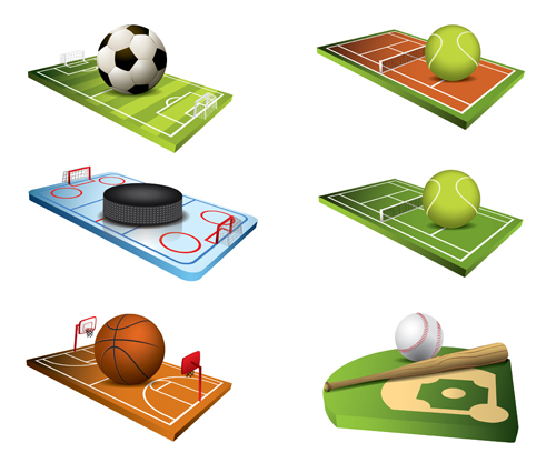 Ball and ball field vector graphics Ball and ball field vector graphics