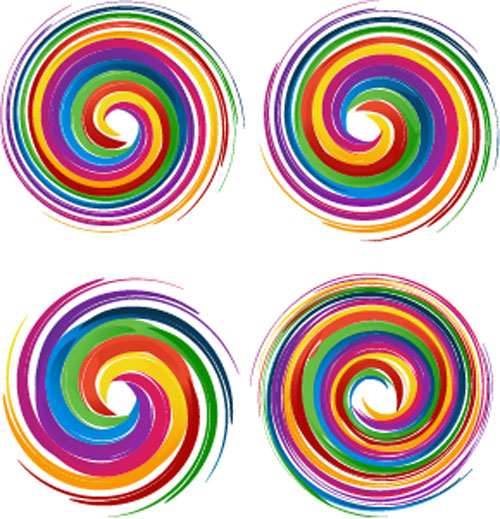 Colored swirl logos vector 03 Colored swirl logos vector 03