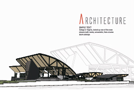 Creative architecture concept background vector material 06