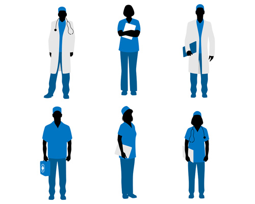 silhouetter doctors 