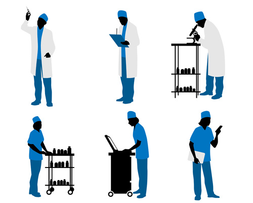 silhouetter doctors 