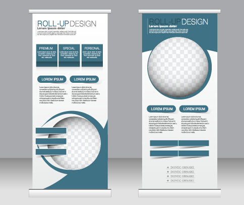 Exhibition advertising vertical banner vectors set 25 Exhibition advertising vertical banner vectors set 25