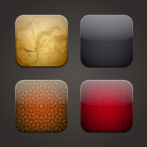 Vintage Food Applicaion Icons vector 02