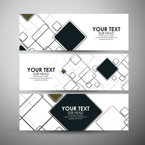 Modern business banners design set 08 Modern business banners design set 08