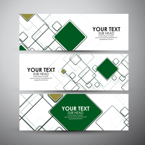 Modern business banners design set 09 Modern business banners design set 09