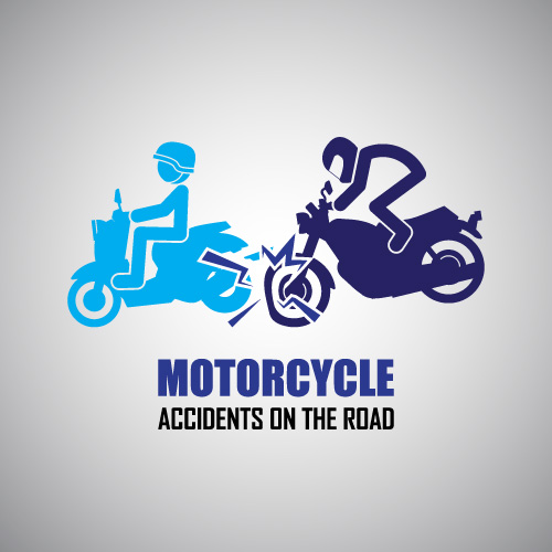Motorcycle accidents caution logos vector 01 Motorcycle accidents caution logos vector 01