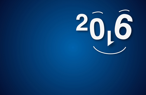 Simple 2016 new year inscription design vector 02