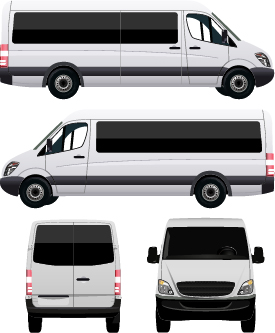 White minivan illustration vector 03 White minivan illustration vector 03