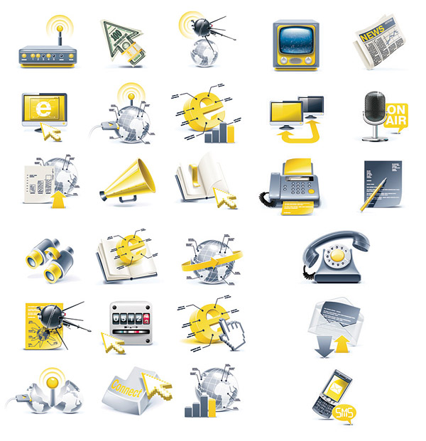 Technology 3D Icon vector