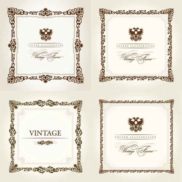 Ornate floral frame vector Ornate floral frame vector