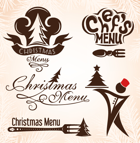 menu Design Elements christmas 