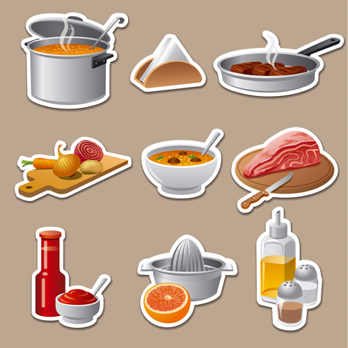 stickers food cooking 