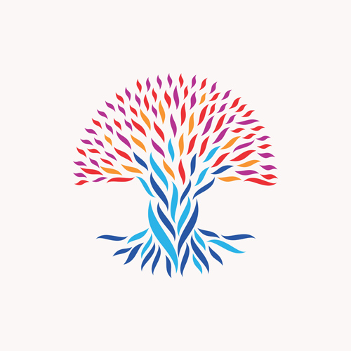 Creative tree logo vector graphics 01 Creative tree logo vector graphics 01