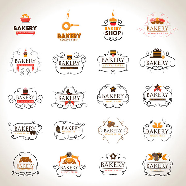 labels elegant bakery 