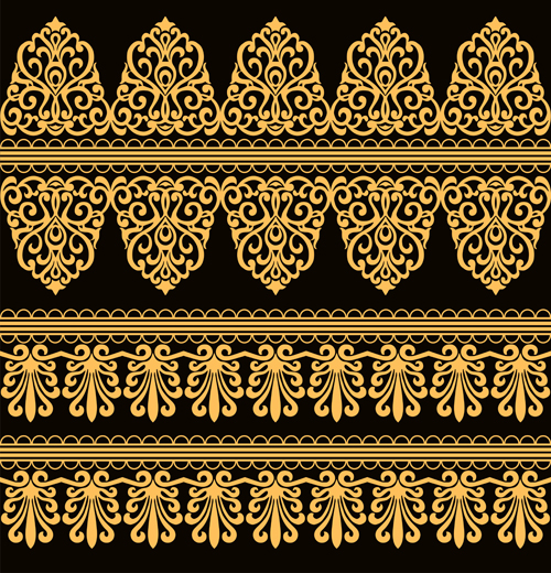 seamless floral borders 