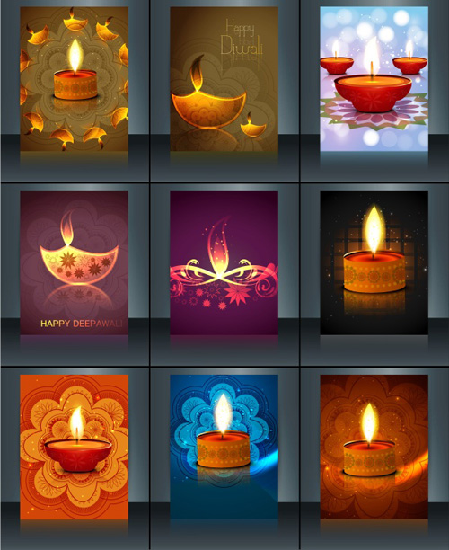 Happy diwali poster cover vector Happy diwali poster cover vector