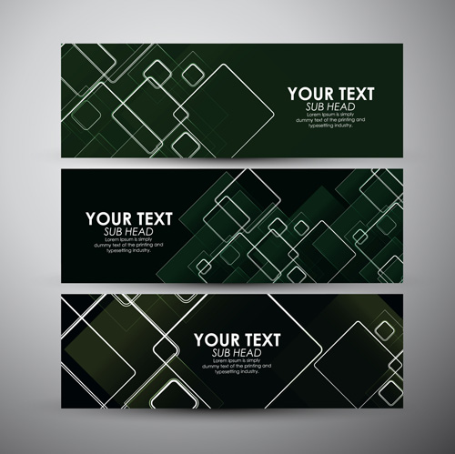 Modern business banners design set 03 Modern business banners design set 03