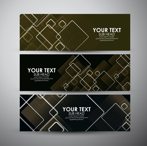 Modern business banners design set 05 Modern business banners design set 05