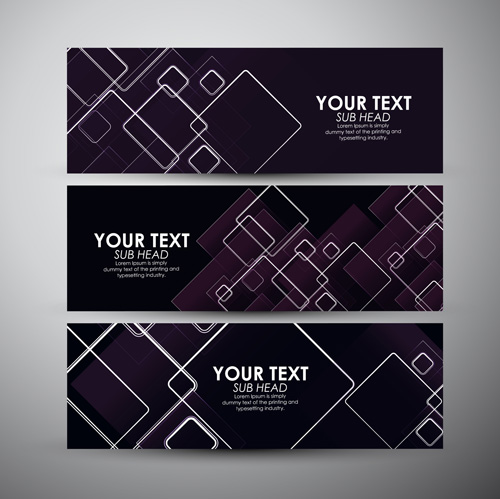 Modern business banners design set 06 Modern business banners design set 06