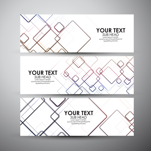 Modern business banners design set 12 Modern business banners design set 12