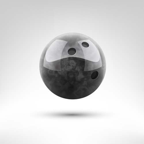 realistic design bowling ball 
