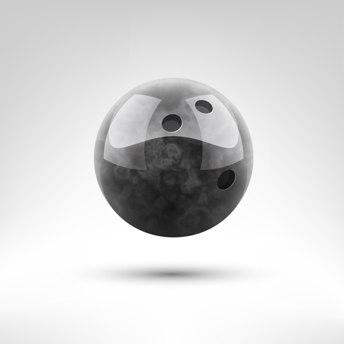 Realistic bowling ball vector design 01 Realistic bowling ball vector design 01