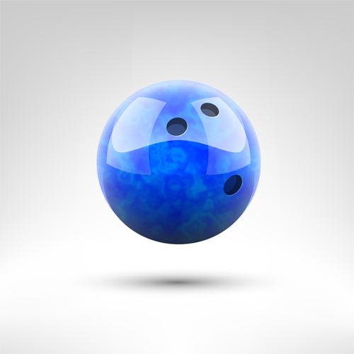 Realistic bowling ball vector design 02 Realistic bowling ball vector design 02