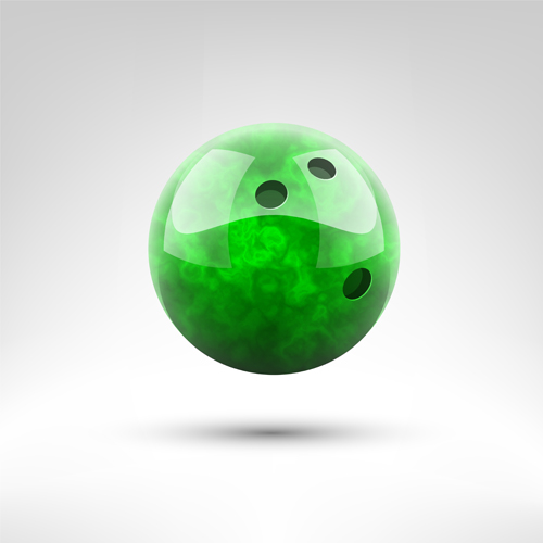 Realistic bowling ball vector design 03 Realistic bowling ball vector design 03