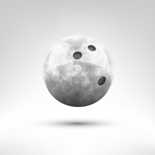 Realistic bowling ball vector design 04