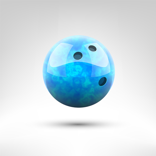 Realistic bowling ball vector design 05 Realistic bowling ball vector design 05