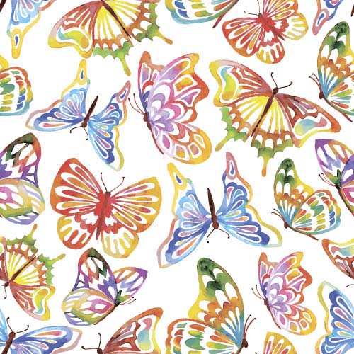 Vector butterflies seamless pattern design material 02 Vector butterflies seamless pattern design material 02