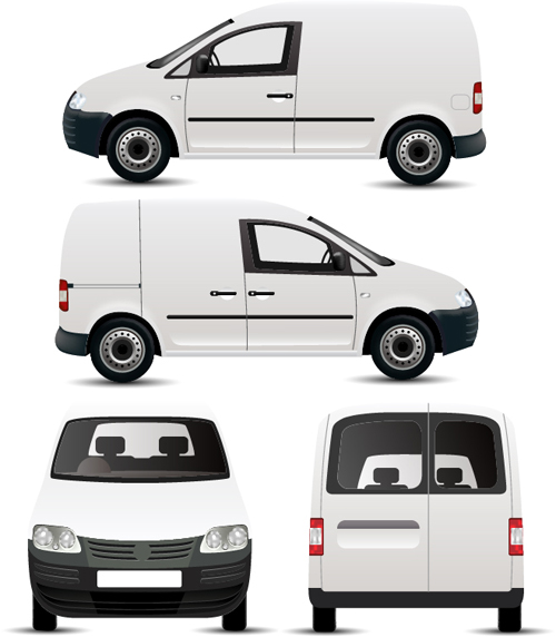 white minivan 