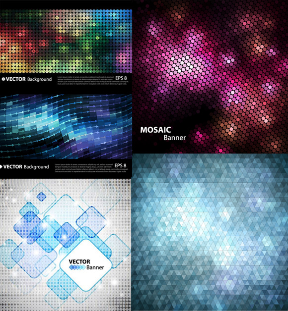 Mosaic background vector graphics Mosaic background vector graphics
