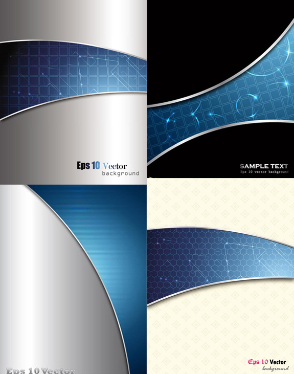 Blue arc technology background Vector graphic Blue arc technology background Vector graphic