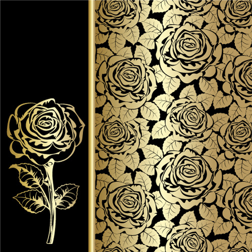 Rose background Vector graphic